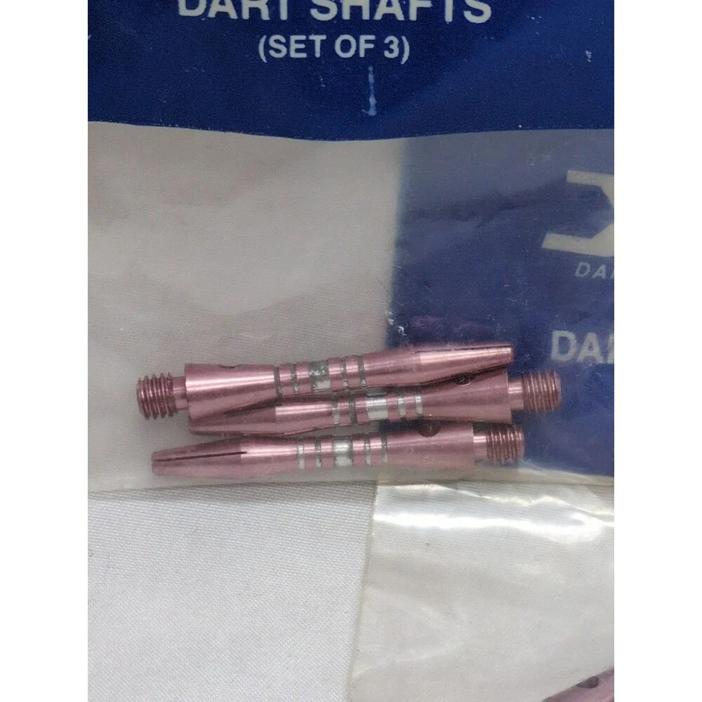 (4) Silver DMI Dart Mart Inc Dart Shafts Striped Aluminum
